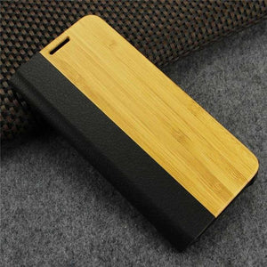 Wood & Leather Flip Case for Galaxy S8