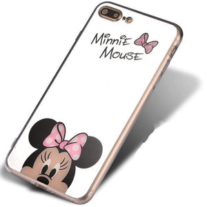 Mickey and Minnie Mouse iPhone 6 7 8 X Mirror Case