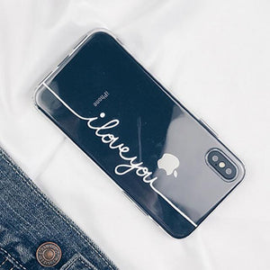 Letter Print iPhone Cases for 6 7 8 X