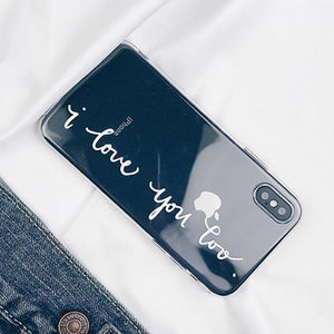 Letter Print iPhone Cases for 6 7 8 X