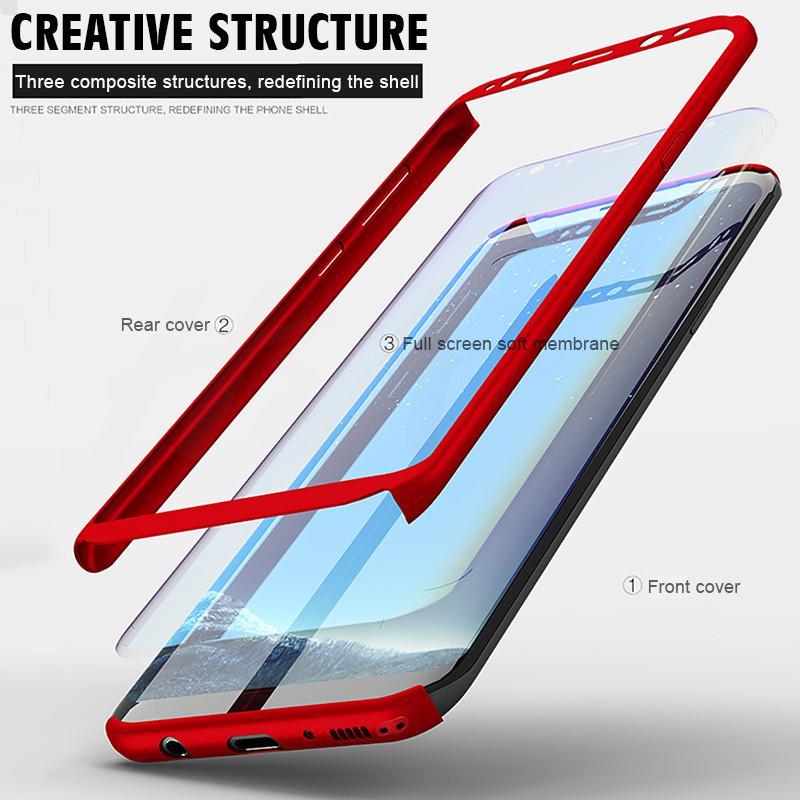 Red Clear Galaxy S7 S8 Case